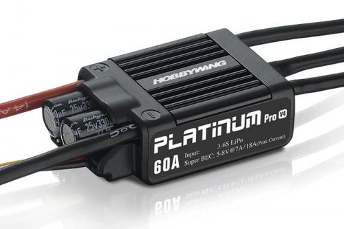 Hobbywing Platinum Pro 60A Regler V4 2-6s, 7A BEC