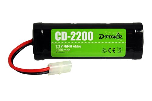 D-Power CD-2200 7.2V NiMH Akku mit Tamiya-Stecker
