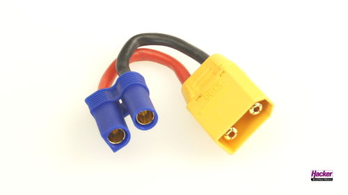 Adapterkabel XT90-Stecker auf EC5-Buchse
