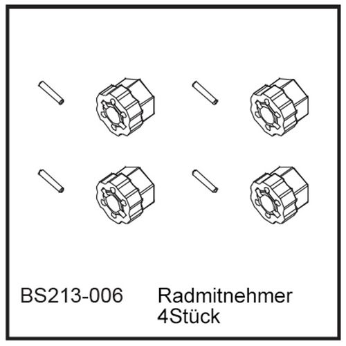 Radmitnehmer (4Stück) - BEAST BX / TX