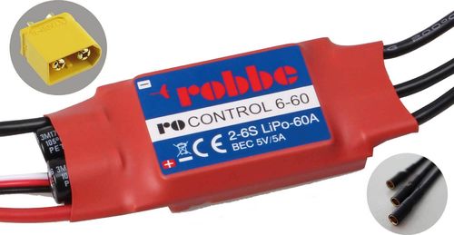 Robbe Modellsport RO-CONTROL 6-60 2-6S -60(80)A 5V/5A BEC