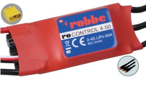 Robbe Modellsport RO-CONTROL 4-50 2-4S -50(70)A 5V/5A SWITCH BEC Regler