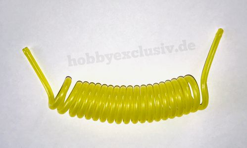 PU Spiralschlauch Ø 5/3 mm Farbe gelb - Länge: 2m