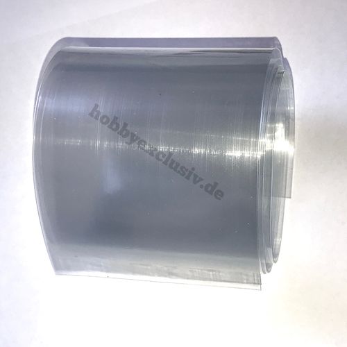Schrumpfschlauch transparent 90 mm - Länge 1 Meter