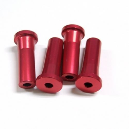 Alu-Abstandshalter 40mm in der Farbe rot für 5mm Schraube ohne Gewinde