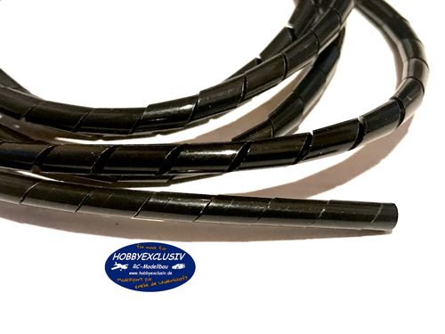 Spiralschlauch schwarz für 4mm Kabel Länge: 1m