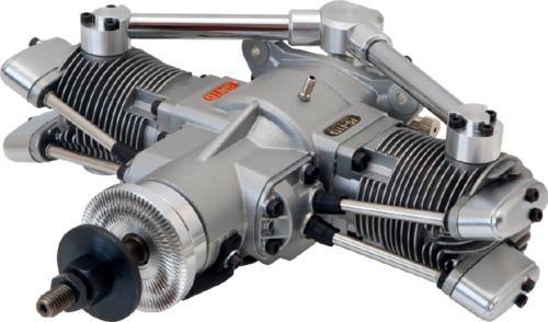 SAITO FG-41 TS Benzin Motor 2-Zylinder Boxermotor 4T-Motor