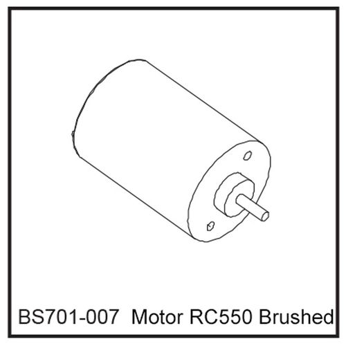 Motor RC550 Brushed - BEAST BX / TX