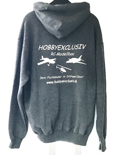 Hoodie mit Aufdruck - Hobbyexclusiv fashion line - Farbe: grau